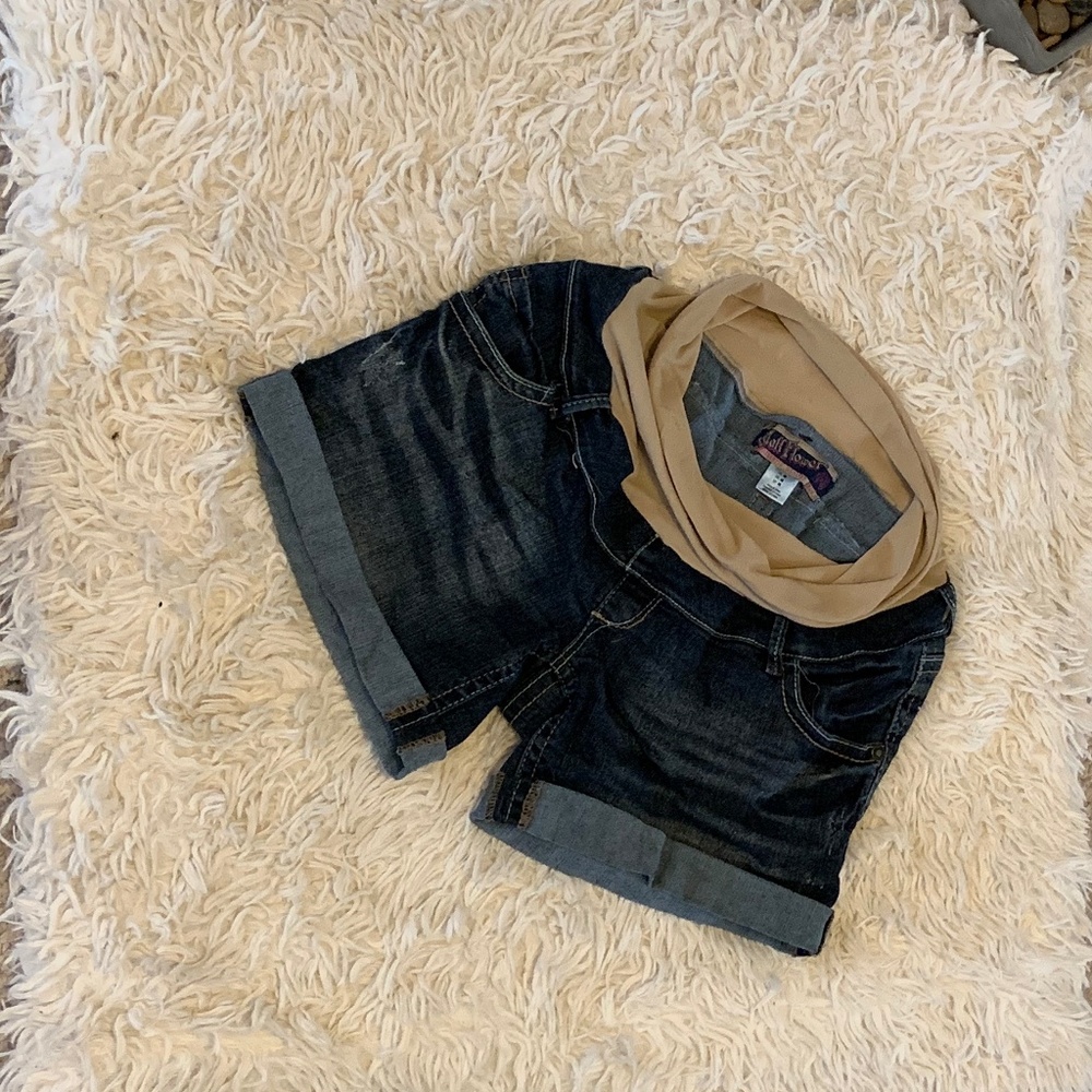 Wallflower | Dark Blue | Maternity Shorts | Size M
